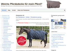 Tablet Screenshot of pferdedecken-info.eu